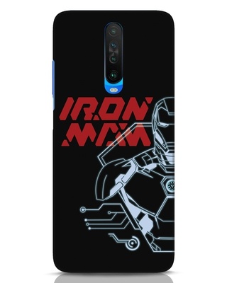 Shop Iron Man Designer Hard Cover for Xiaomi Poco x2-Front