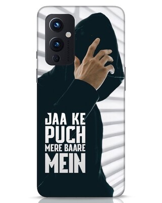 Shop Jaake Puch Mere Baare Mein OnePlus 9 Mobile Cover-Front