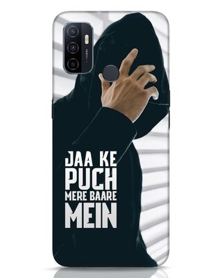 Shop Jaake Puch Mere Baare Mein Oppo A53 Mobile Cover-Front