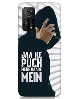Shop Jaake Puch Mere Baare Mein Xiaomi Mi 10T Mobile Cover-Front