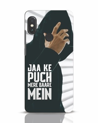 Shop Jaake Puch Mere Baare Mein Xiaomi Redmi Note 5 Pro Mobile Cover-Front