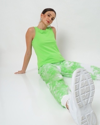 Shop Chilled Out Green Tank Top-Front