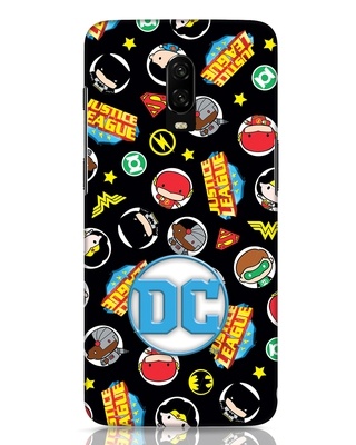 Shop Justice League 3D Designer Cover for oneplus 6T-Front