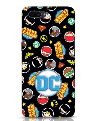 Shop Justice League 3D Designer Cover for Oppo A3S-Front