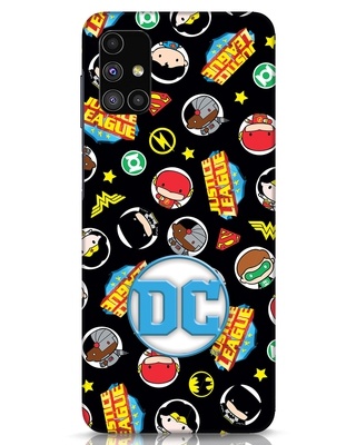 Shop Justice League 3D Designer Cover for Samsung Galaxy M51-Front