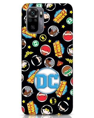 Shop Justice League 3D Designer Cover for Xiaomi Redmi Note 10-Front