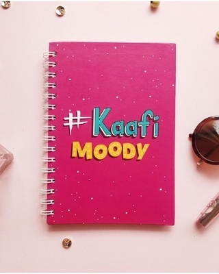 Shop Kaafi Moody Designer Notebook (Hardbound, A5 Size, 144 Pages, Ruled Pages)-Front