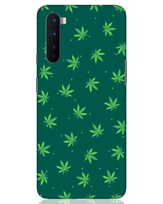 Shop Leaf Pattern OnePlus Nord Mobile Covers-Front