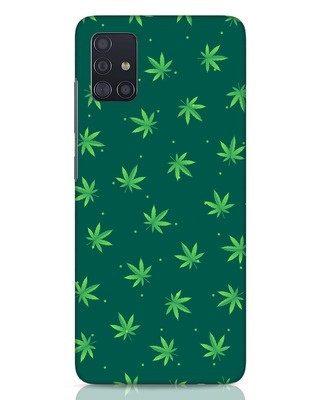 Shop Leaf Pattern Samsung Galaxy A51 Mobile Cover-Front