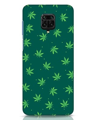 Shop Leaf Pattern Xiaomi Redmi Note 9 Pro Mobile Cover-Front