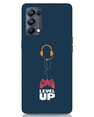 Shop Level Up Game Designer Hard Cover for Oppo Reno 5 Pro-Front