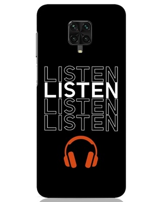 Shop Listen Music Designer Hard Cover for Xiaomi Poco M2 pro-Front