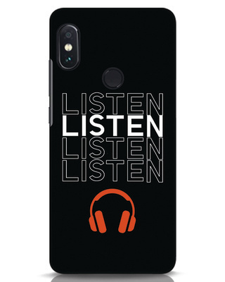 Shop Listen Music Designer Hard Cover for Xiaomi Redmi Note 5 Pro-Front