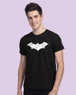 Shop Logo Batman Glow In Dark Half Sleeve T-Shirt (BML) -Front