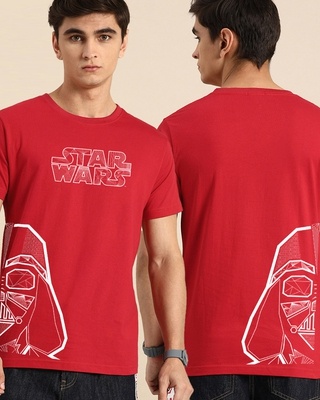 Shop Men's Red Star Wars T-shirt-Front