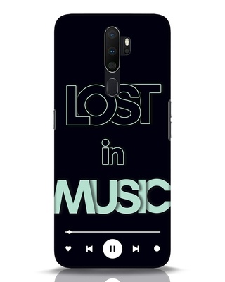 Shop Lost in Music Designer Hard Cover for Oppo A5 2020-Front