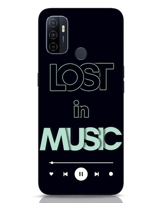 Shop Lost in Music Designer Hard Cover for Oppo A53-Front