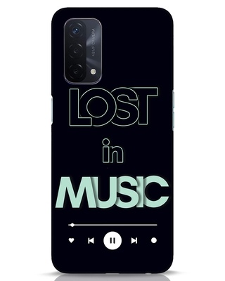 Shop Lost in Music Designer Hard Cover for Oppo A74-Front