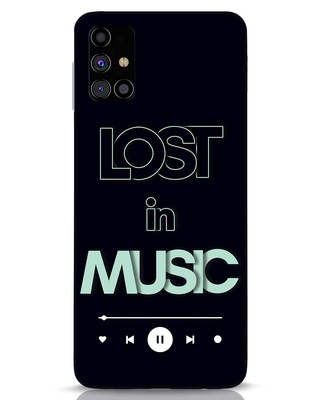 Shop Lost in Music Designer Hard Cover for Samsung Galaxy M31s-Front