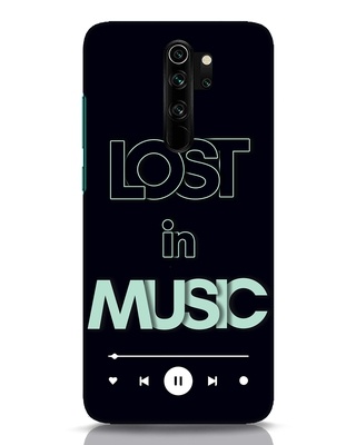 Shop Lost in Music Green Designer Hard Cover for Xiaomi Redmi Note 8 Pro-Front