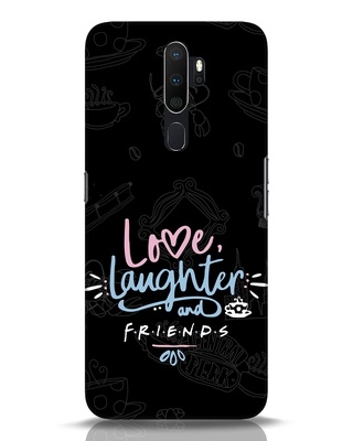 Shop Love Laughter Friends Printed Designer Hard Cover for Oppo A5 2020 (Shock Proof,Light Weight)-Front