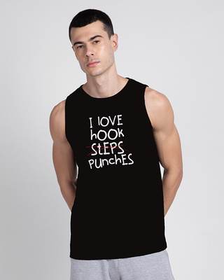Shop Love Punch Round Neck Vest-Front