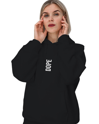 Shop Women's Black Dope Hoodie Sweatshirt-Front