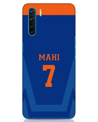 Shop Mahi Cricket Oppo F15 Mobile Covers-Front