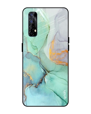 Shop Marble Printed Premium Glass Cover for Realme 7 (Shock Proof, Lightweight)-Front