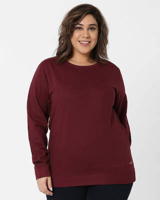 Shop Marca Disati Basic Round Neck Sweatshirt-Front
