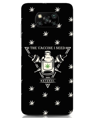 Shop Marijuana Vaccine Xiaomi Poco x3 Mobile Cover-Front