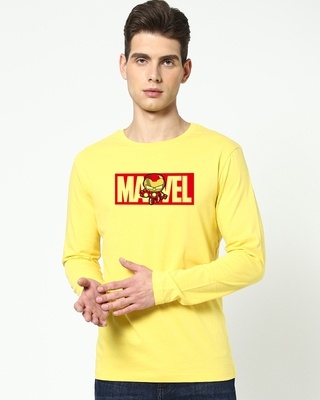 Shop Men's Marvelous Ironman (AVL) Full Sleeve T-shirt-Front
