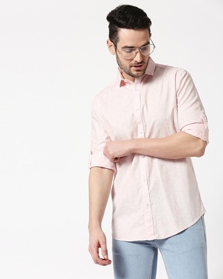 Shop Men's AOP Slim Fit Casual Shirt-Front