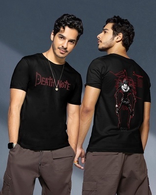 Shop Men's Black The Ryuk Graphic Printed T-shirt-Front
