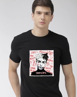 Shop Men's Black XXX Changes Graphic Printed Cotton T-shirt-Front