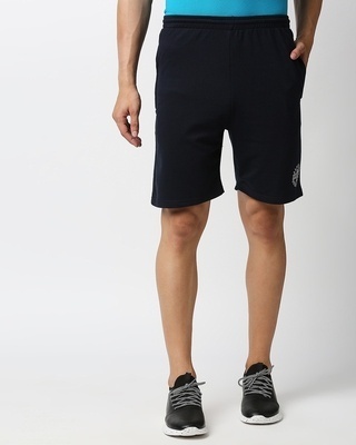 Shop Men's Blue Casual Shorts-Front