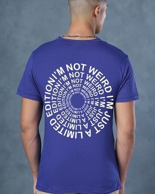 Shop Men's Blue Limited Edition Graphic Printed T-shirt-Front
