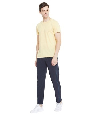Shop Men's Blue Polyester Track Pants-Front