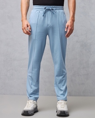 Shop Men's Blue Track Pants-Front