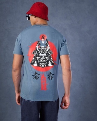 Shop Men's Blue Yasuke Clan Graphic Printed T-shirt-Front