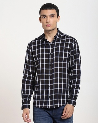 Shop Men's Checks Full Sleeve Pocket Shirt-Front