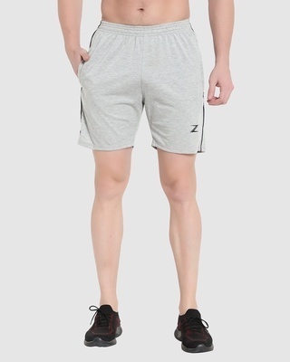 Shop Men's Grey Cotton Boxers-Front