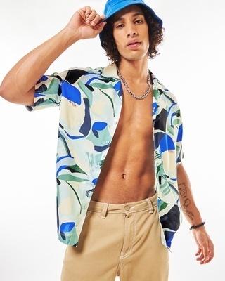 Shop Men's Multicolor All Over Printed Shirt-Front