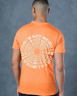 Shop Men's Orange Limited Edition Graphic Printed T-shirt-Front