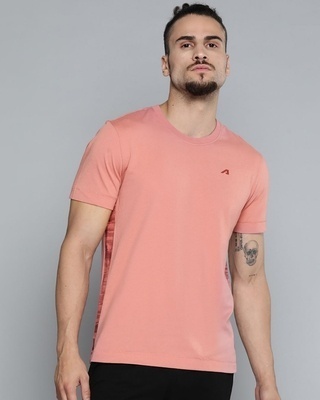 Shop Men's Pink Slim Fit T-shirt-Front