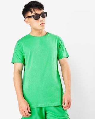 Shop Men's Varsity Green T-shirt-Front
