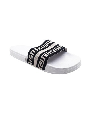 Shop Men's White Sliders-Front