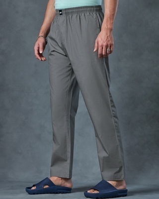 Shop Men's Grey Pyjamas-Front