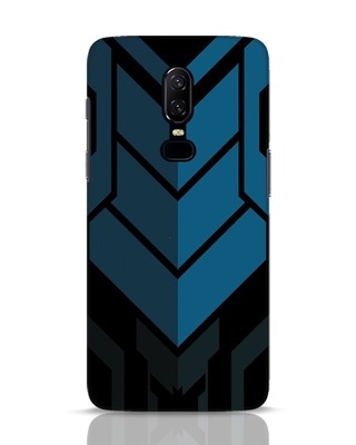 Shop Metal Gear Blue OnePlus 6 Mobile Cover-Front