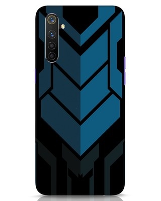 Shop Metal Gear Blue Realme 6 Pro Mobile Cover-Front